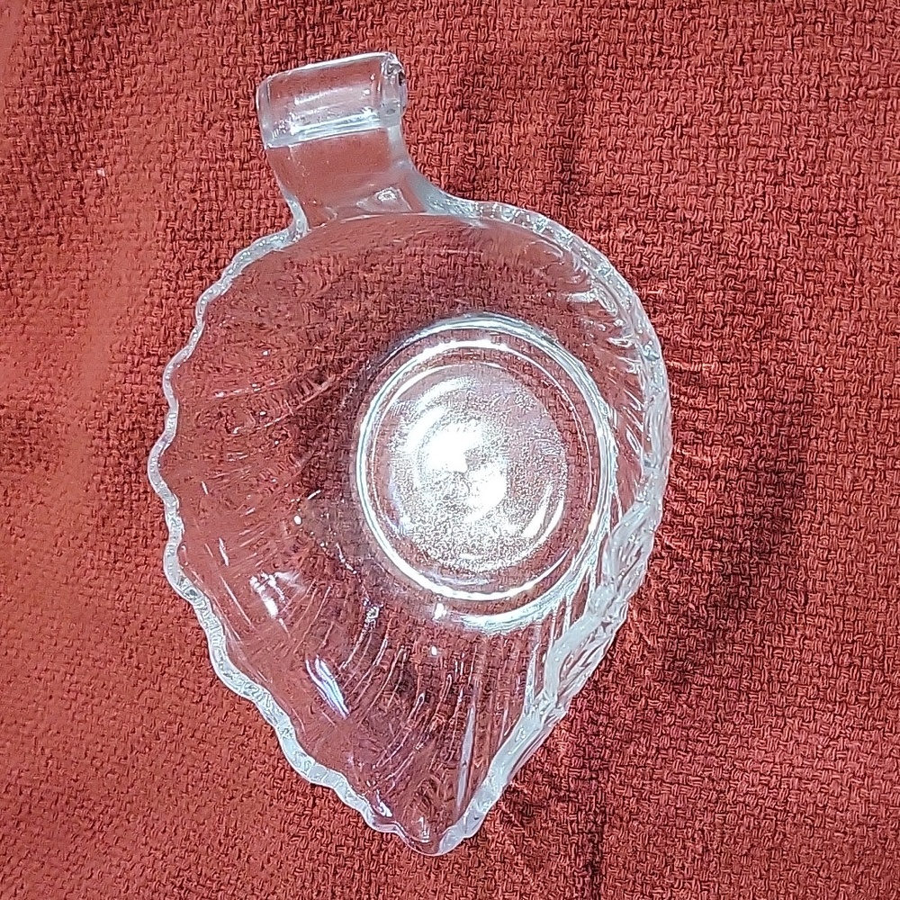 Pressed glass slipper dish.  Trinket dish